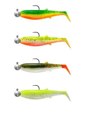 Savage Gear Cannibal Shad 8cm 5gr+7.5gr 2/0 Dark Water 4 Adet Silikon Yem - 1