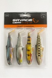 Savage Gear - Savage Gear Craft Cannibal 10.5cm 12gr Clear Water Mix 4 Adet