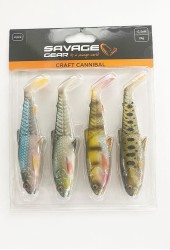 Savage Gear - Savage Gear Craft Cannibal 12.5cm 20gr Clear Water Mix 4 Adet