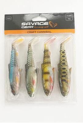 Savage Gear Craft Cannibal 12.5cm 20gr Clear Water Mix 4 Adet - 1