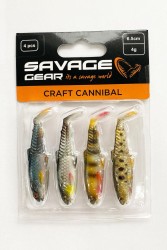 Savage Gear Craft Cannibal 6.5cm 4gr Clear Water Mix 4 Adet - Savage Gear