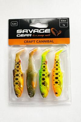 Savage Gear Craft Cannibal 8.5cm 7gr Dark Water Mix 4 Adet - 1
