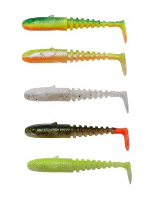 Savage Gear Gobster Shad 9cm 9gr Dark Water Mix Silikon Yem 5 Pcs - 1