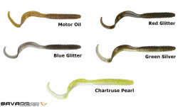 Savage gear LB Rib Worm 90mm Silikon Yem - 1