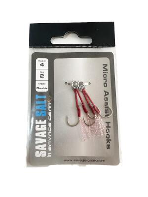 Savage Gear Micro Assist Single İğne No:4 2Ad. Double - 1