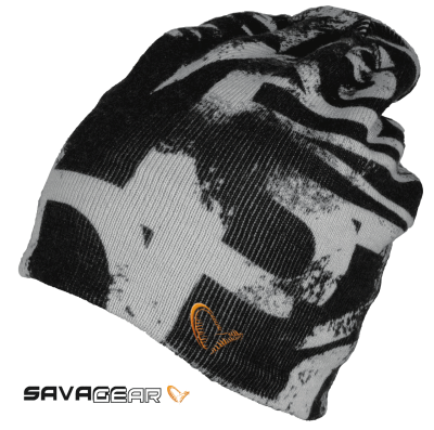 Savage gear Printed Beanie Black/Grey	Bere - 1