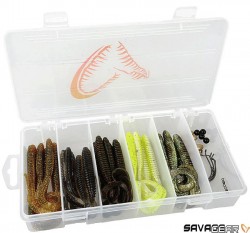 Savage gear Rib Worm Kit 30+17 Adet Silikon Yem - Savage Gear