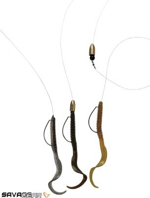 Savage gear Rib Worm Kit 30+17 Adet Silikon Yem - 3