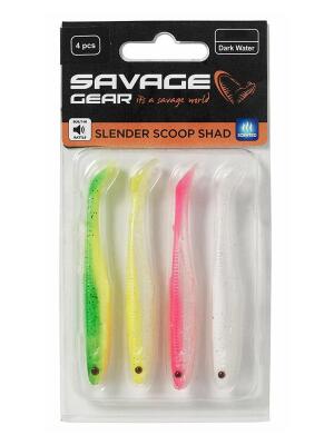 Savage Gear Slender Scoop Shad 13cm 12gr Dark Water Mix Silikon Yem - 1