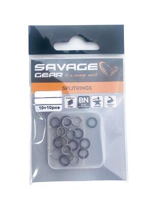 Savage Gear Split Ring SS+BLN 10+10 - 1