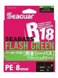 Seaguar R18 Seabass Flash Green PEx8 Braid 150m İp Misina - Thumbnail