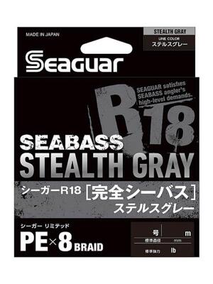 Seaguar R18 Seabass Stealth Gray PEx8 Braid 150m İp Misina - 1