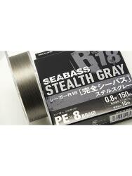 Seaguar R18 Seabass Stealth Gray PEx8 Braid 150m İp Misina - 2