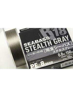 Seaguar R18 Seabass Stealth Gray PEx8 Braid 150m İp Misina - 2