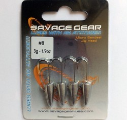 Savagear LRF Micro Sandeel Jighead 4Adet - Savage Gear