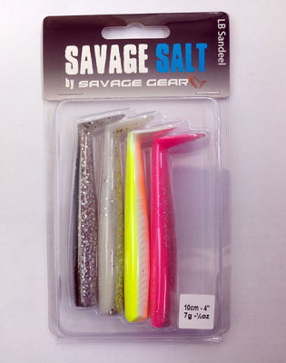 Savagear Sandeel 10cm 4pcs 7g Mix Silikon Yem