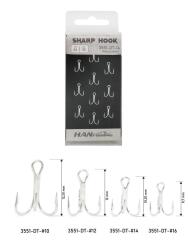 Sharp Hook Üçlü İğne 10 Adet