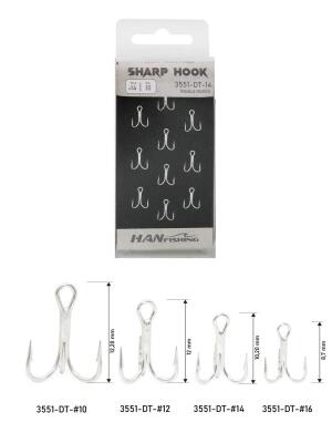 Sharp Hook Üçlü İğne 10 Adet - 1