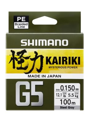 Shimano Kairiki G5 100m Steel Gray Örgü İp Misina