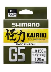 Shimano Kairiki G5 100m Steel Gray Örgü İp Misina - Shimano