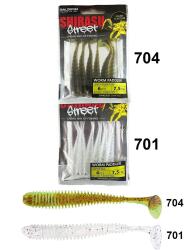 Shirasu Street Worm Paddler 7.5cm 6 Adet Silikon Yem - 2