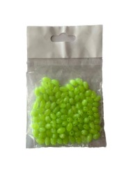 Silikon Boncuk Soft Fosforlu 100 Adet Oval Yeşil - Ecogear