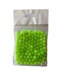 Silikon Boncuk Yeşil 5mm 100 adet - Ecotackle