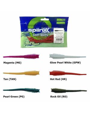 Soft Baits Sandworm 6cm Kokulu LRF Silikon Yem 18 Adet - 2
