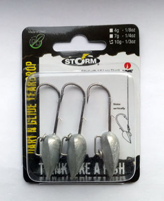 STORM DART N GLIDE TEARDROP 10G JIG HEAD