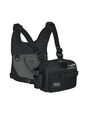 Tactical Vest Black Balıkçı Çantası - 2