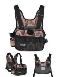 Tactical Vest Brown Camo Balıkçı Çantası