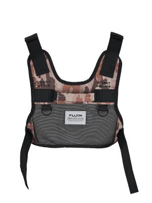Tactical Vest Brown Camo Balıkçı Çantası - 2