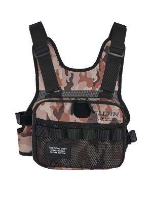 Tactical Vest Brown Camo Balıkçı Çantası - 4
