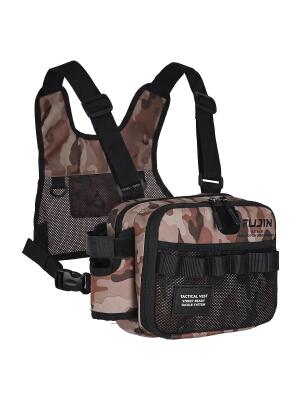 Tactical Vest Brown Camo Balıkçı Çantası - 5