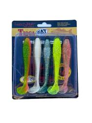 Tioga Fat 3.9'' 9.91cm 5 Adet Silikon Yem – Mix-2