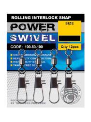 Trabucco Rolling İnterlock Snap Klipsli Fırdöndü 12 Adet - Trabucco