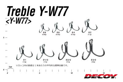 Treble Y-W77 Üçlü İğne 6 Adet - 2