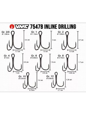 VMC 7547 Hybrid 1x Strong Üçlü Olta İğnesi 5 adet - 3
