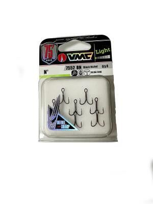 VMC 7552BN Hypercut Light Üçlü Olta İğnesi 8 adet - 1