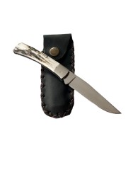 Vurgun Geyik Boynuz Saplı Sürmene Çakısı ( 15cm ) B - Vurgun